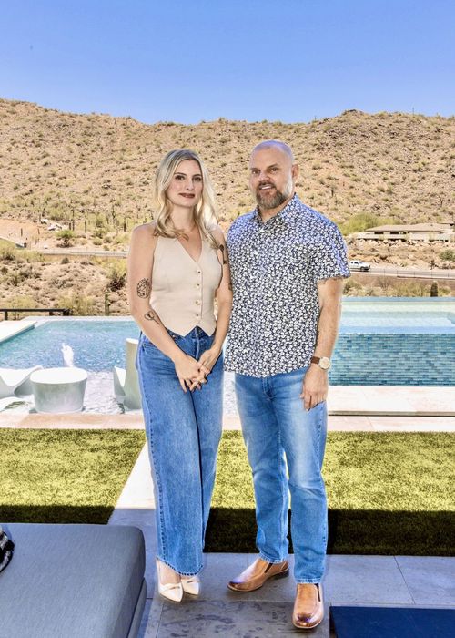 Guests poolside