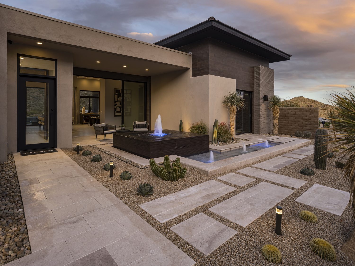 Custom Entry Water Feature — landscape in Fountain Hills, AZ