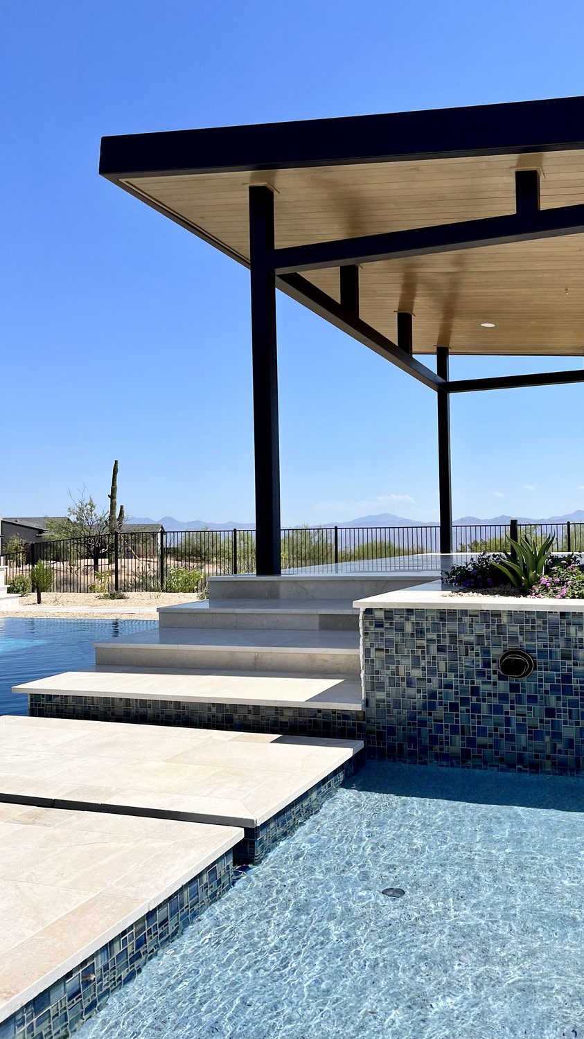 Floating Pool Steps — pool in Scottsdale, AZ