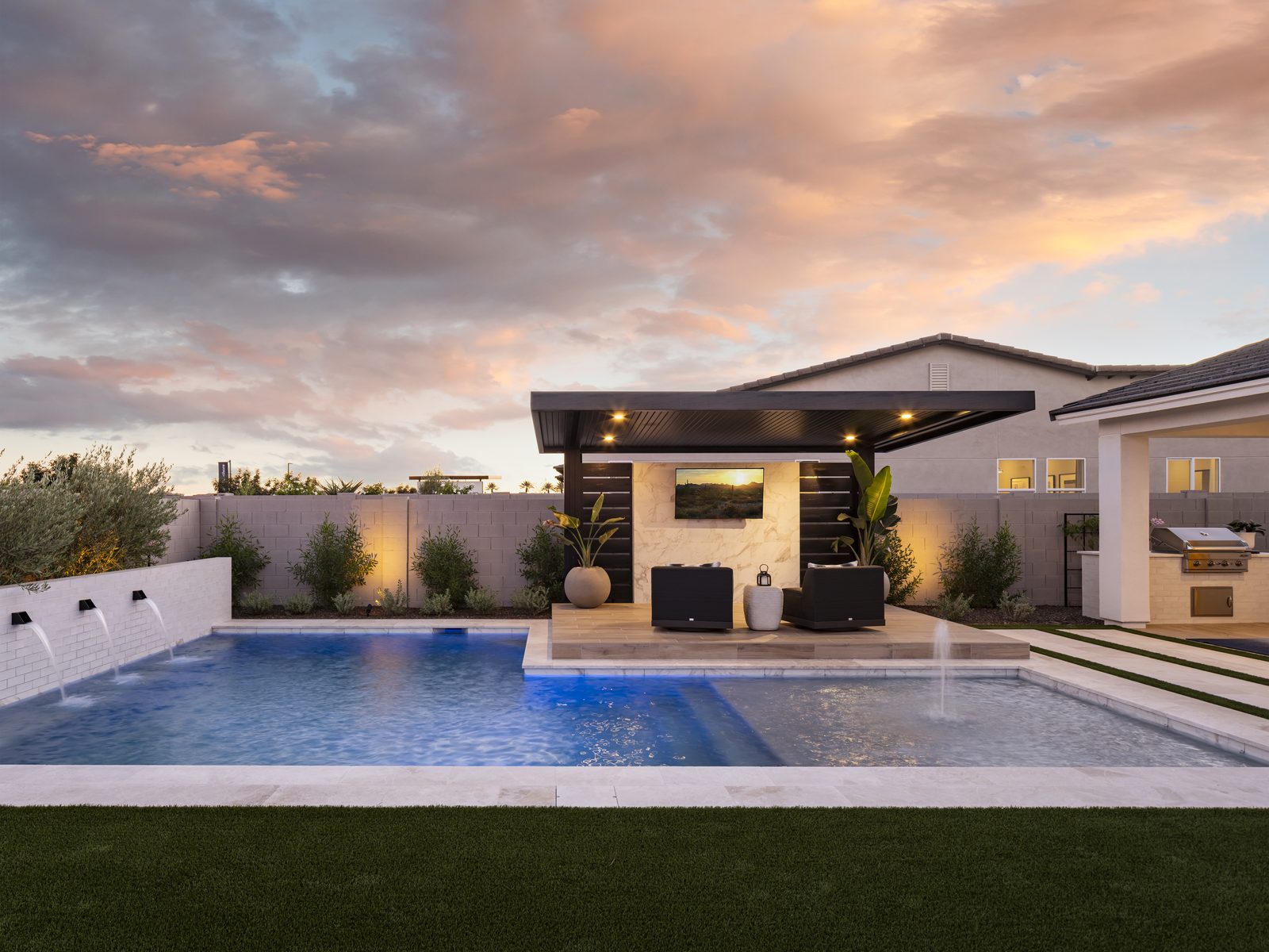 Pool Under the Ramada &mdash; pool in San Tan Valley, AZ