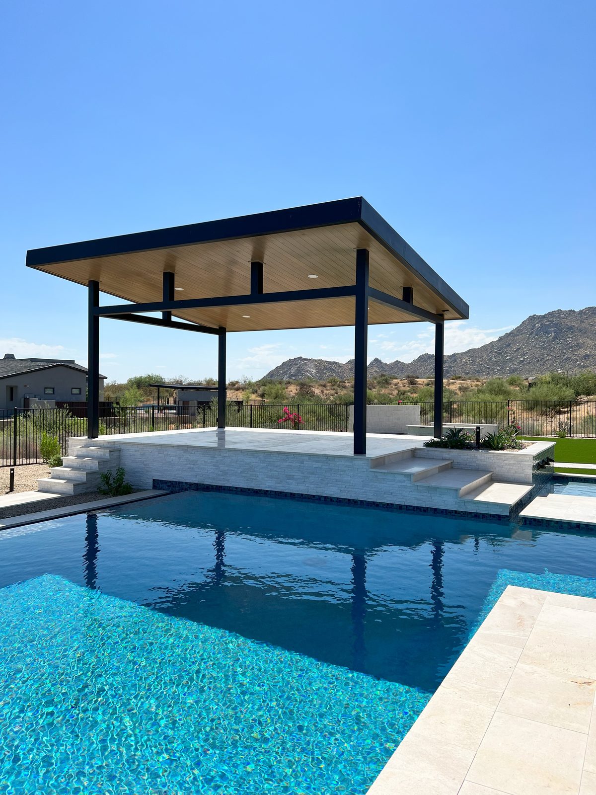 Shaded Pool Pavilion &mdash; pool in Scottsdale, AZ