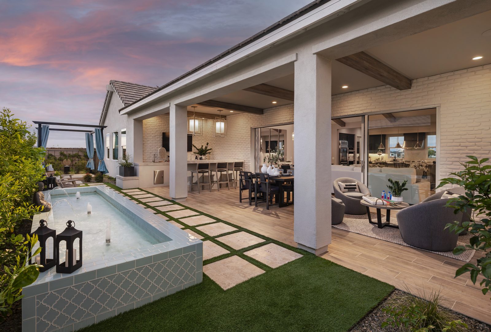 Long Pool & Covered Patio &mdash; pool in Surprise, AZ